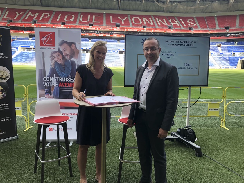 Cite Des Entreprises Pour L Emploi Ol Fondation Et Pole Emploi Prolongent Leur Engagement Pour 2 Nouvelles Saisons Groupama Stadium